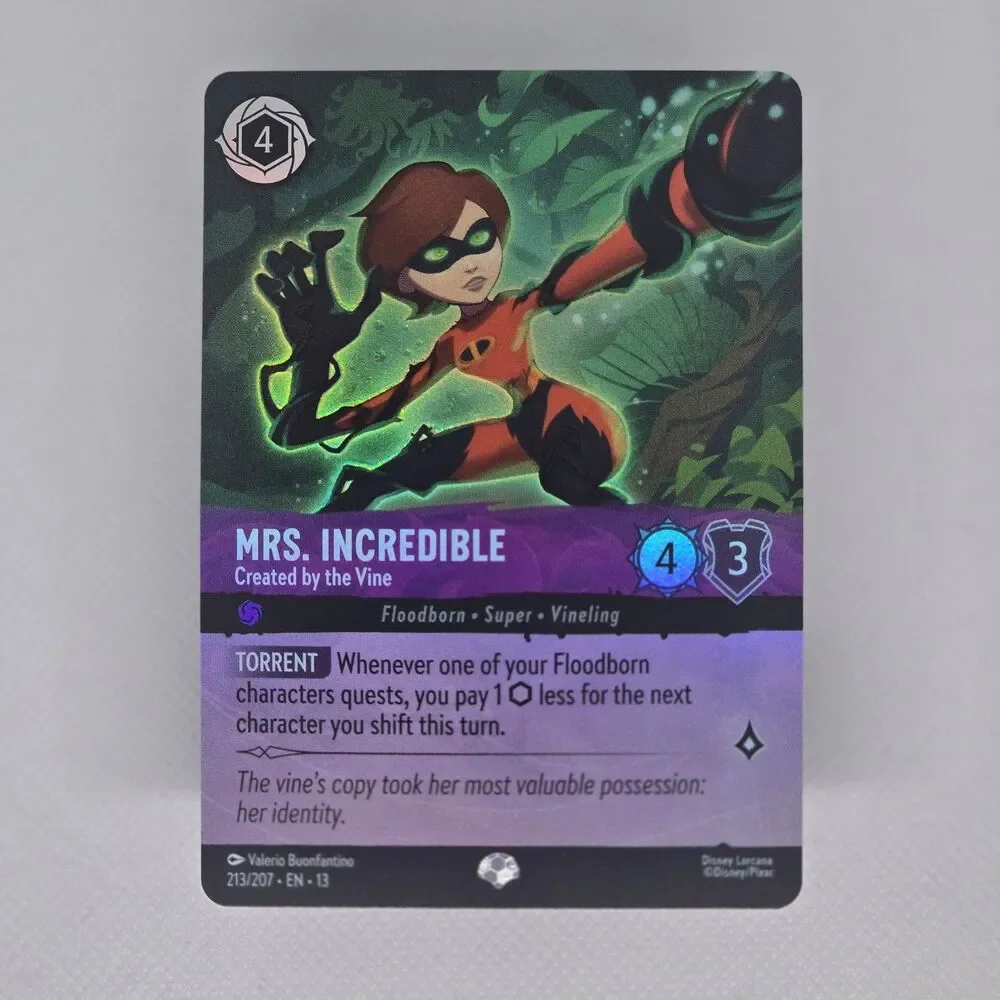 Mrs. Incredible #213 Borderless Disney Lorcana Attack of the Vine